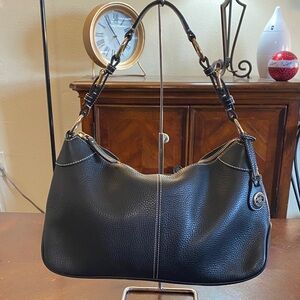 Dooney & Bourke Black Leather Shoulder Bag EUC